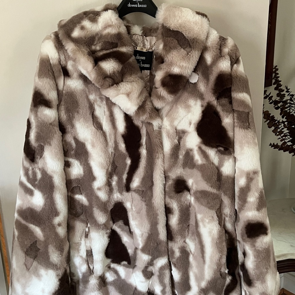 Dennis Basso faux fur coat
